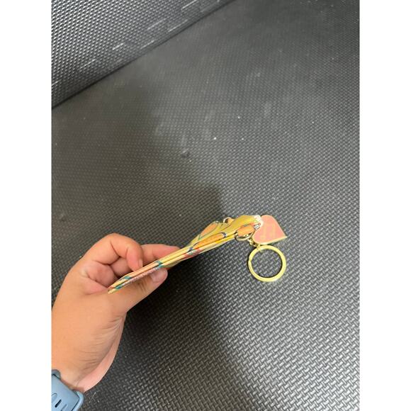 Y2K Dooney & Bourke Clutch Change Purse‎ Heart Key Chain & Hang Tag - Picture 6 of 9